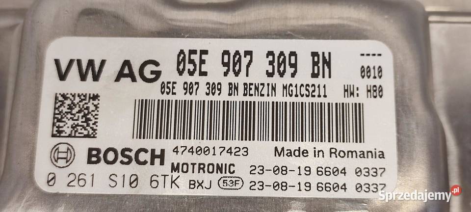 SEAT TARRACO KOMPUTER SILNIKA 15 TSI 05E907309BN