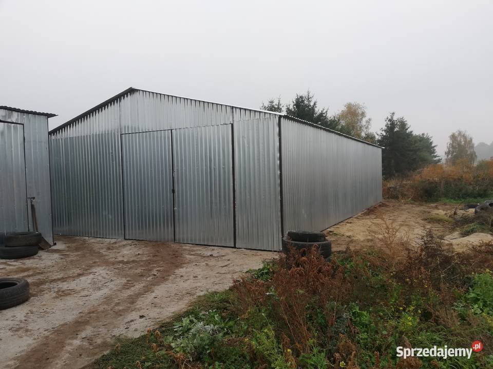 157 Garaż Blaszany OCYNKOWANY Garaże Blaszane 160m2 mazowieckie Żuromin sprzedam