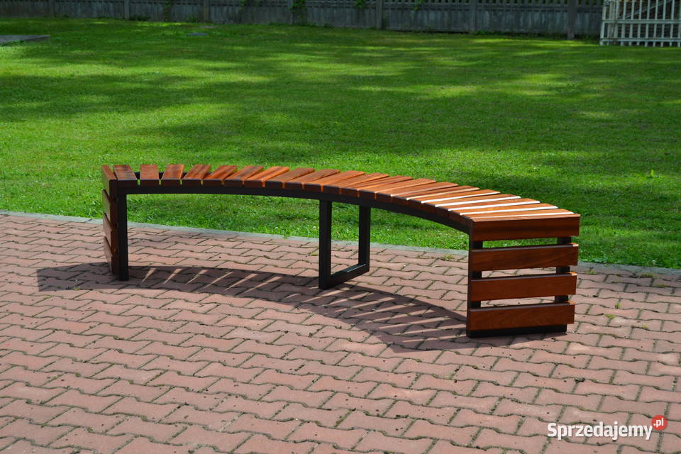 Ławka półokrągła ŁUK IV bez oparcia miejska Targowiska