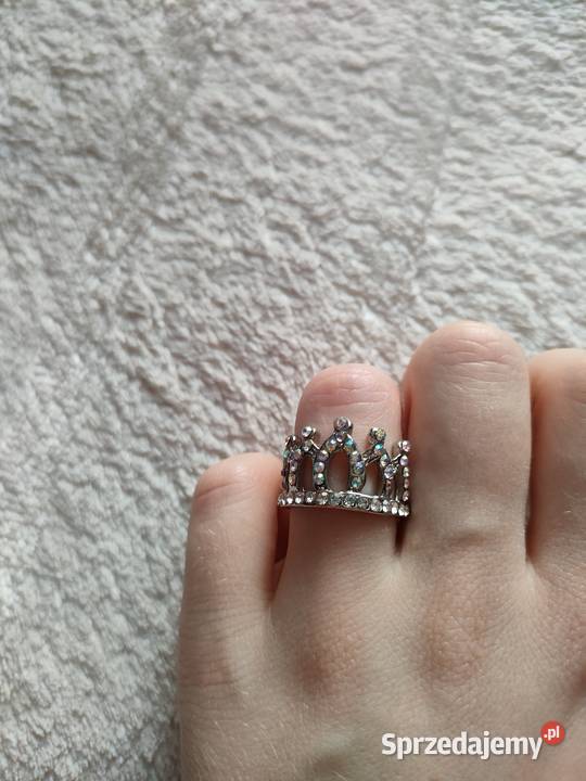 Pierścionek korona pierścionek w kształcie Pierścionki Biżuteria dla Pań Stalowa Wola