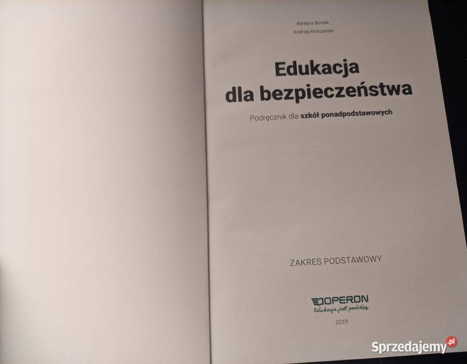 Operon EDB Edukacja bezpieczeństwa Podręcznik Kępno