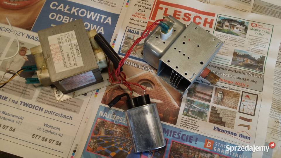 transformator mikrofalówki 220v Pogroszew sprzedam