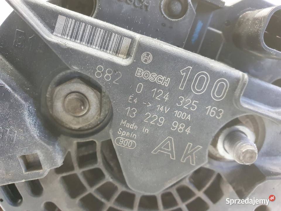 Opel Zafira B 16 16V ALTERNATOR bosch 100A Janów sprzedam
