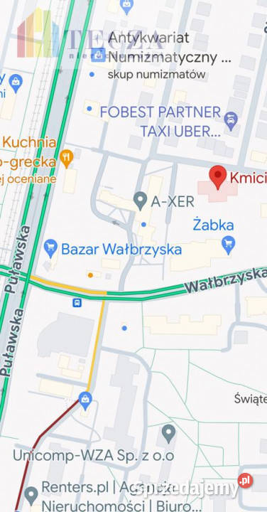 Działka 541m2 Warszawa Kmicica 541m2