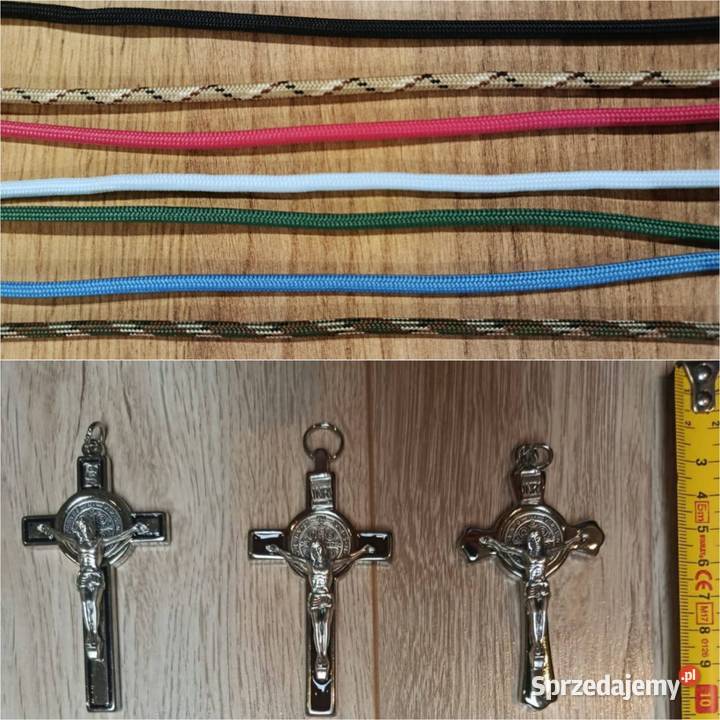 Różaniec Paracord linka kolory stal nierdzewna Rękodzieło Antyki, Sztuka, Kolekcje Jasło sprzedam