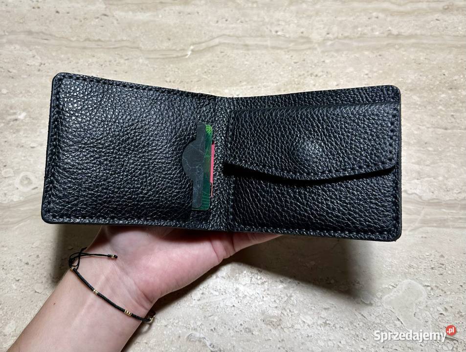 Portfel ręcznie szyty ze skóry naturalnej Maciejowice