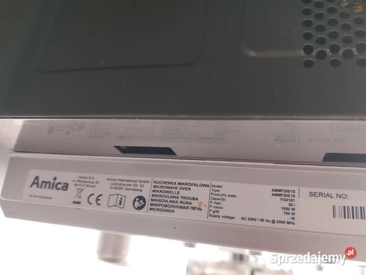 Kuchenka mikrofalowa Amica AMMF20E1S Gastronomia Wrocław