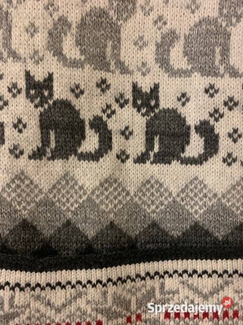 Komplet czapka z szalikiem dzianinowa damska śląskie Częstochowa