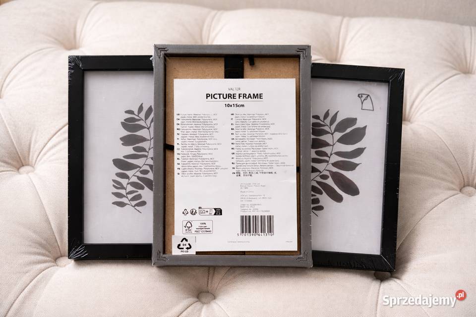 Komplet 3x ramka na zdjęcia 10x15 czarne kujawsko-pomorskie Brodnica
