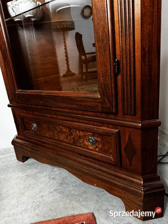 Witryna Rogowa włoska Selva podświetlana 200cm Kredensy i witryny warmińsko-mazurskie Ełk