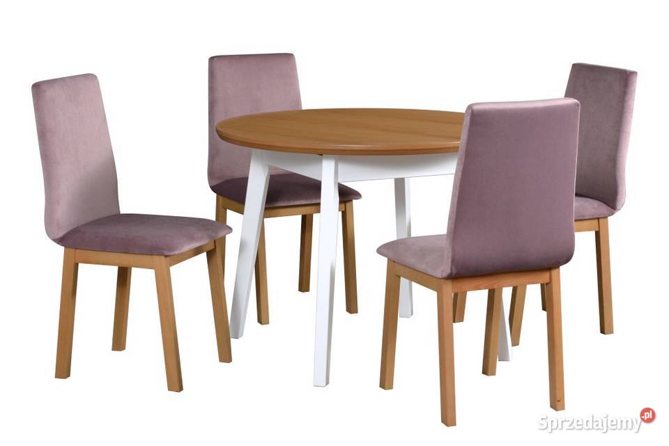 Stół Oslo 4 + 4 Krzesła Hugo 5 - Promocja