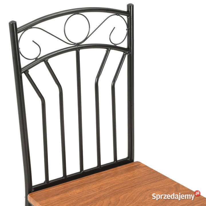 Krzesła do jadalni 2 brązowe MDF WM281399