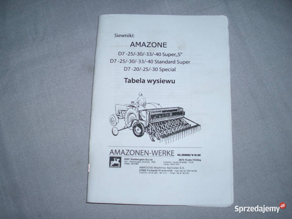 Siewnik talerzowy Amazone D7 pomorskie Przechlewo