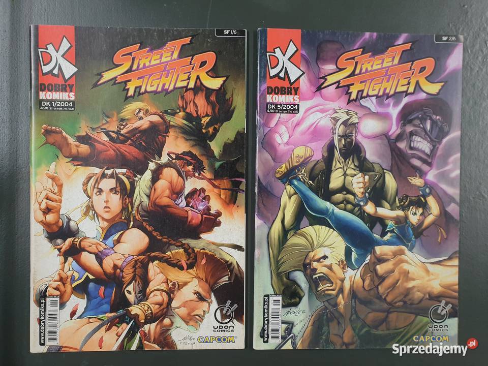 Street Fighter komplet 6 komiksów 2004 Komiks Komiksy Gdynia sprzedam
