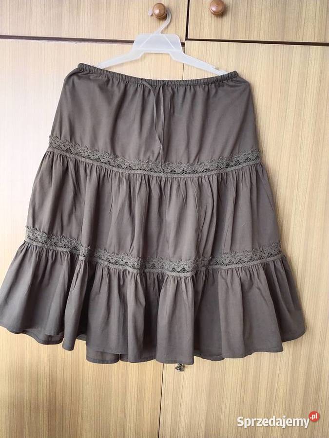 Spódniczka w kolorze oliwki zielony Spódnice i sukienki Katowice