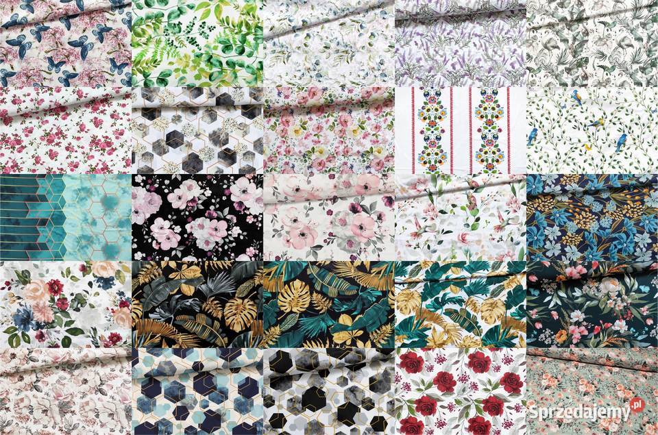 Tkaniny bawełniane pościelowe szerokość 220 Lublin