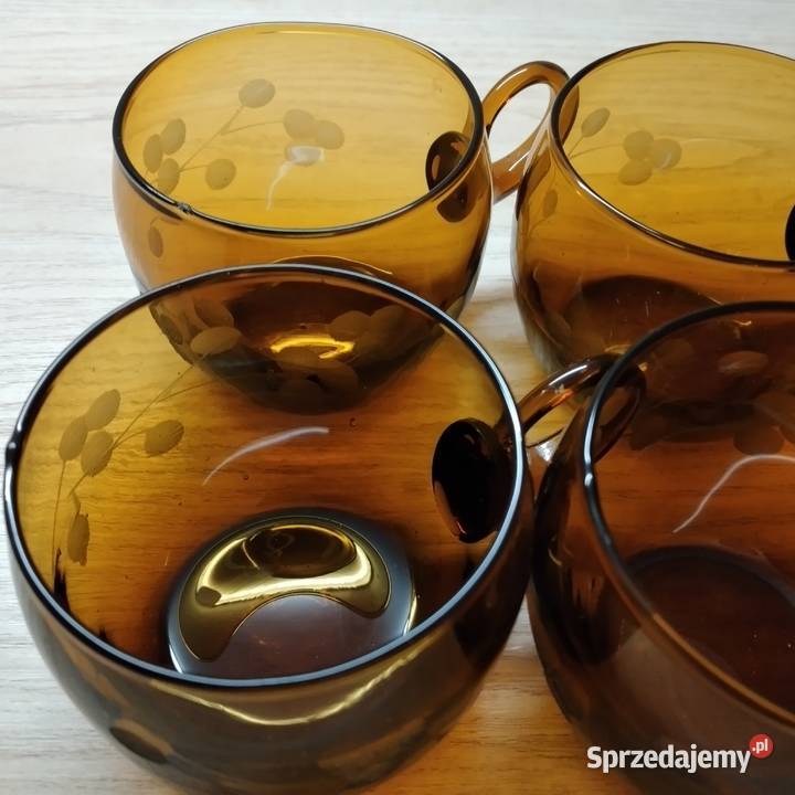 szkło kolorowe PRL małopolskie Bukowno