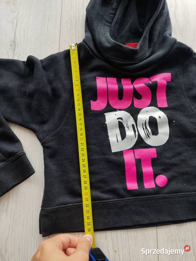 bluza Nike z kapturem czarna just do it rozmiar Inny materiał Mława