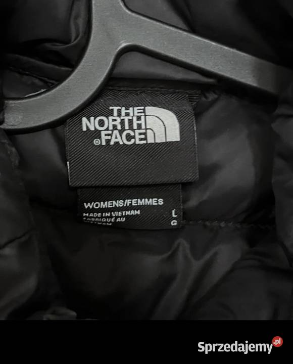 Czarna kurtka z The North Face Bez wzoru