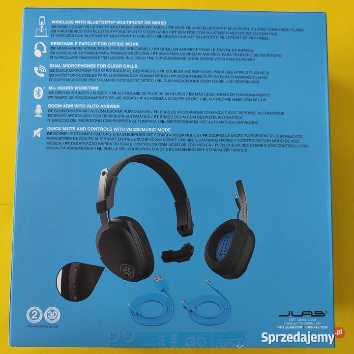 Słuchawki Jlab Work Wireless Nowe Wągrowiec