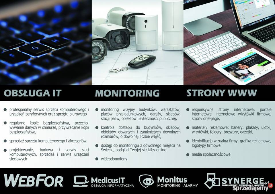 Obsługa IT Strony i sklepy internetowe małopolskie Nowy Sącz