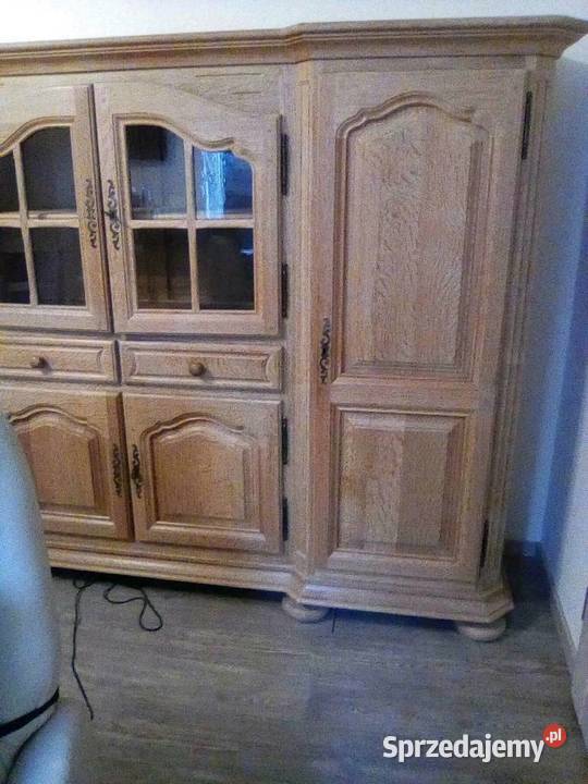Ładny kredens dębowy dębowa biblioteka serwantka 250cm kujawsko-pomorskie Sypniewo