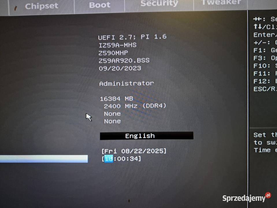 Płyta główna soket lga 1200 Z590MHP Biostar Kraków sprzedam
