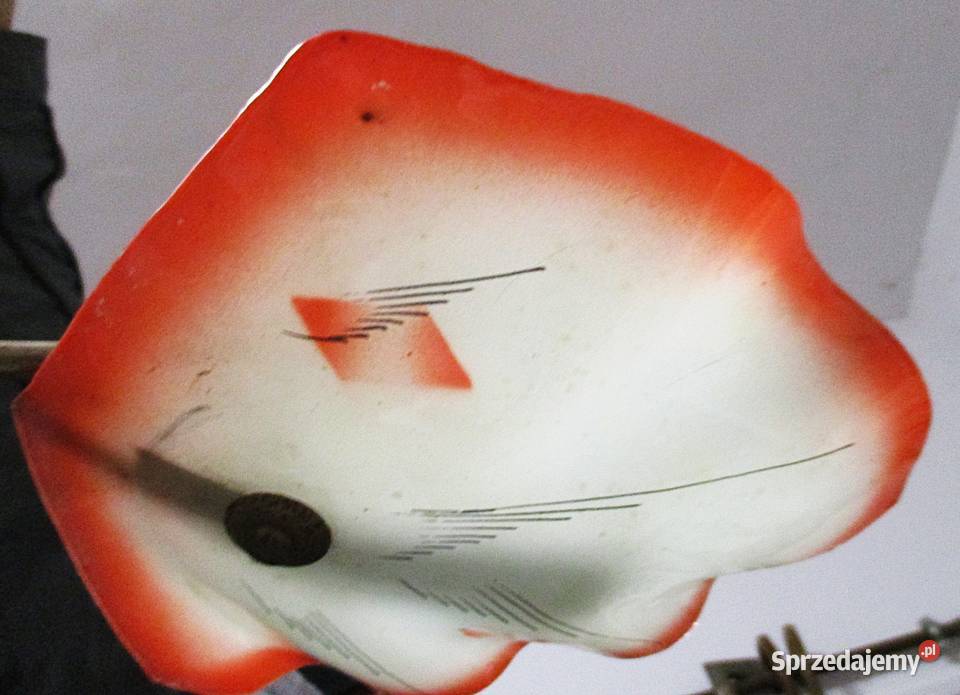 Żyrandol Chrom Szklane Klosze Liście lata 60 PRL mazowieckie Nieporęt