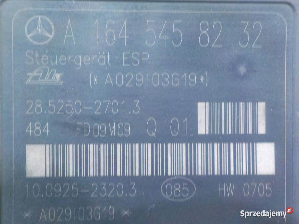 MERCEDES ML W164 LIFT 30 CDI 09r pompa ABS Suków