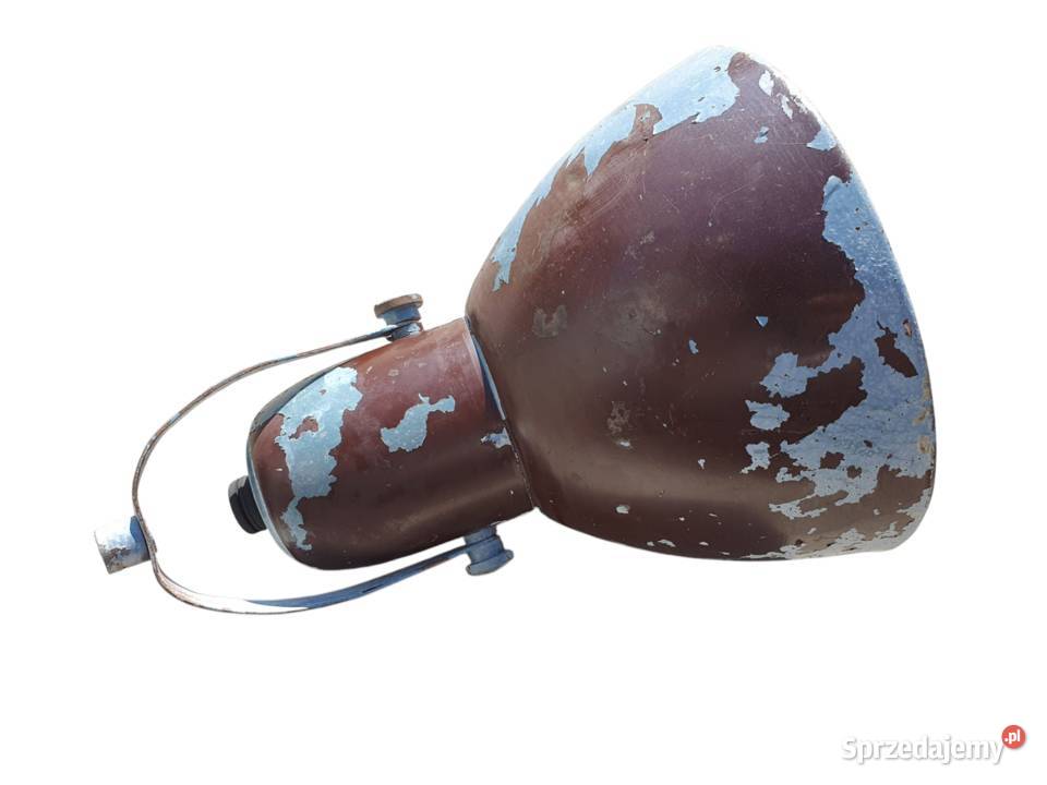 Stara lampa lampka emaliowana lata 5060 antyk Cieszyn