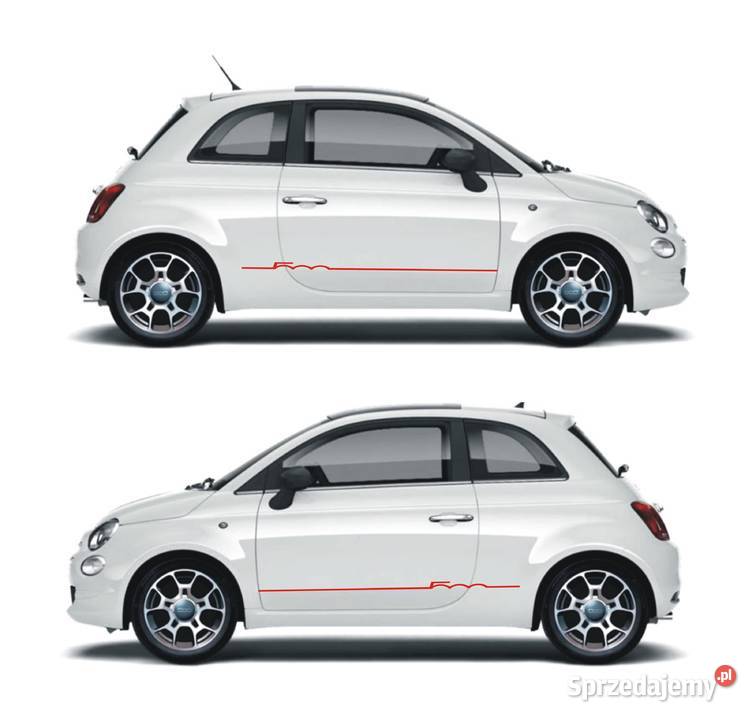 Fiat 500 Abarth Naklejki Pasy boczne Tuning 4 małopolskie Kraków