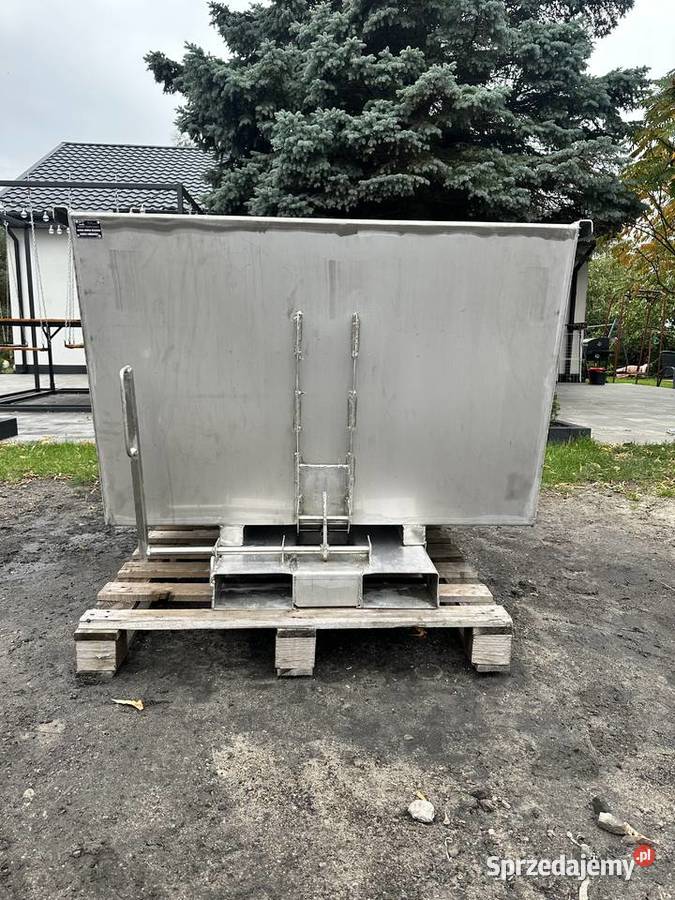 Koleba pojemnik ze stali nierdzewnej 1 m3 Niedrzew Pierwszy