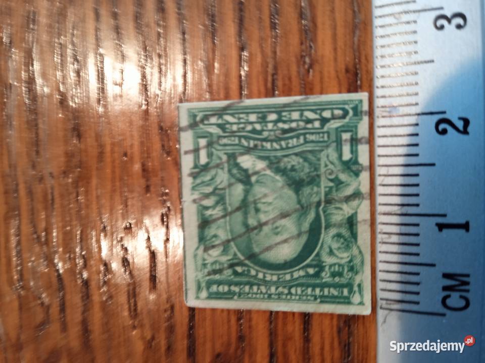 Benjamin Franklin znaczek USA Żabno
