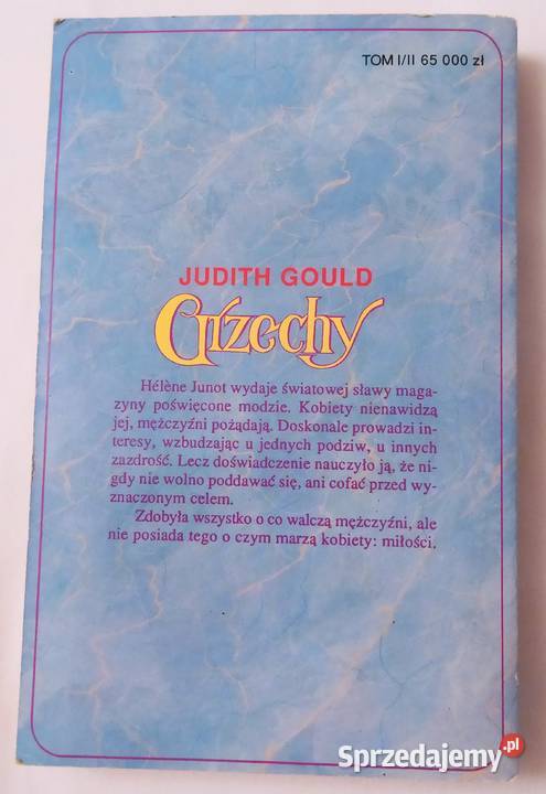 GRZECHY Judith Gould tom 1 podlaskie Hajnówka sprzedam