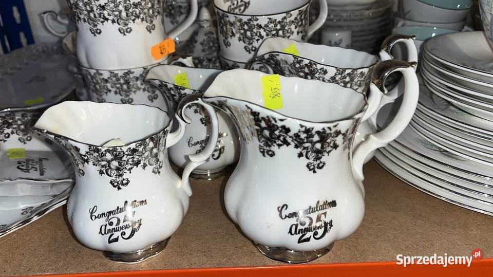 Cukiernica Royal Albert Silver Anniversary Porcelana i szkło Gdańsk