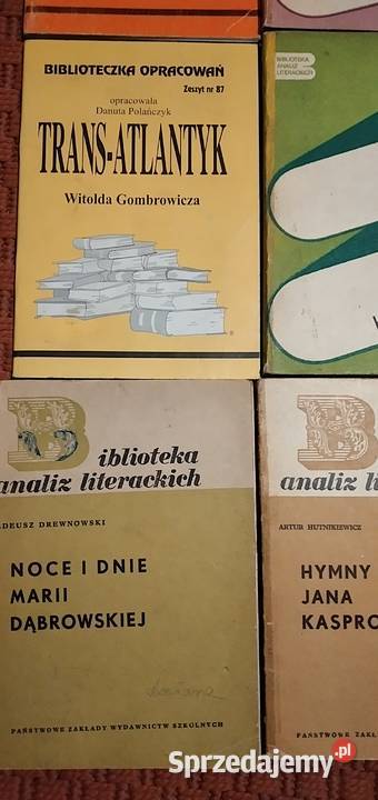 opracowania lektur szkolnych Podręczniki małopolskie Bukowno