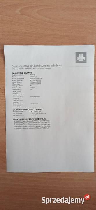 Drukarka laserowa HP P1005 Zambrów