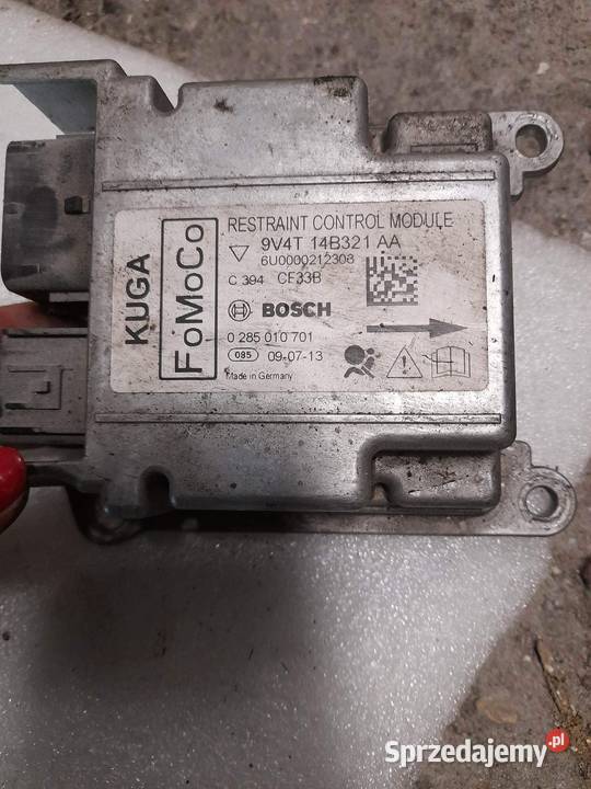 moduł poduszek air bag ford kuga mk1 9v4t14b321a poduszki powietrzne lubelskie Wojcieszków sprzedam