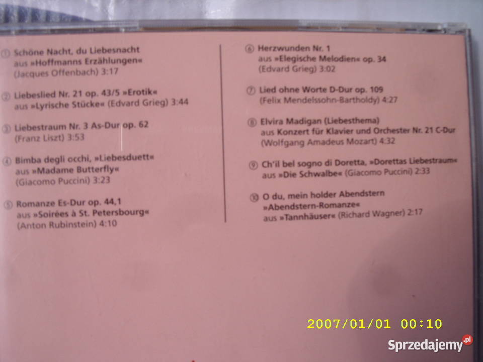POP CD EINLIEBESTRAUM MELODIEN Wołów