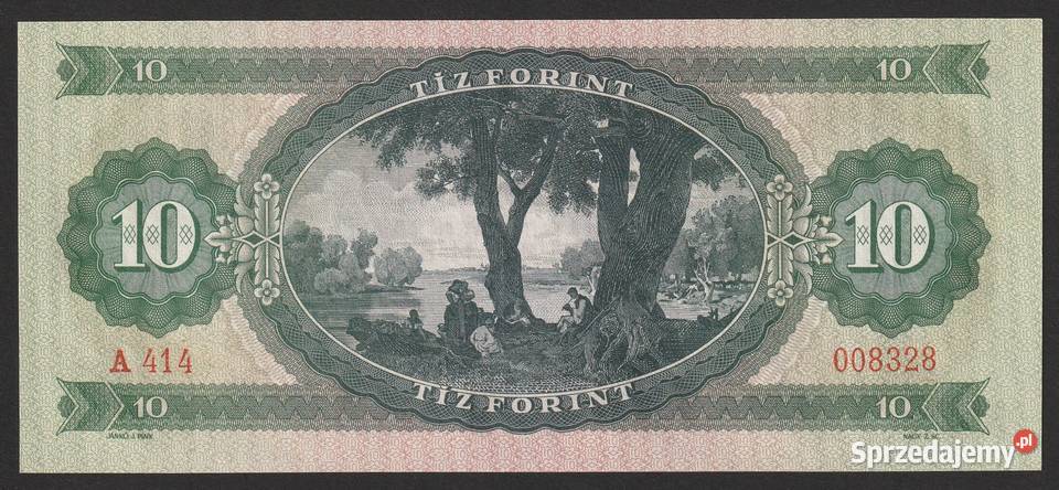 WĘGRY 10 FORINT 1969 STAN BANKOWY UNC Łódź