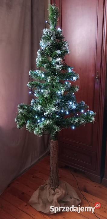 Choinka na pniu 180 ośnieżona lampki w komplecie Jaworzno sprzedam