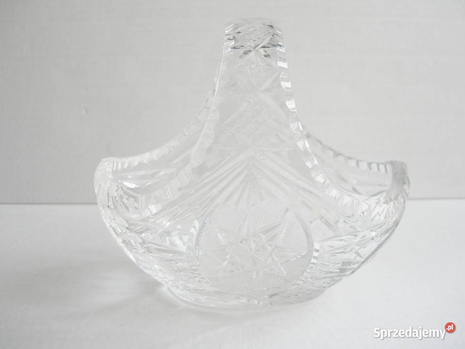 kryształowy koszyczek vintage PRL sprzedam