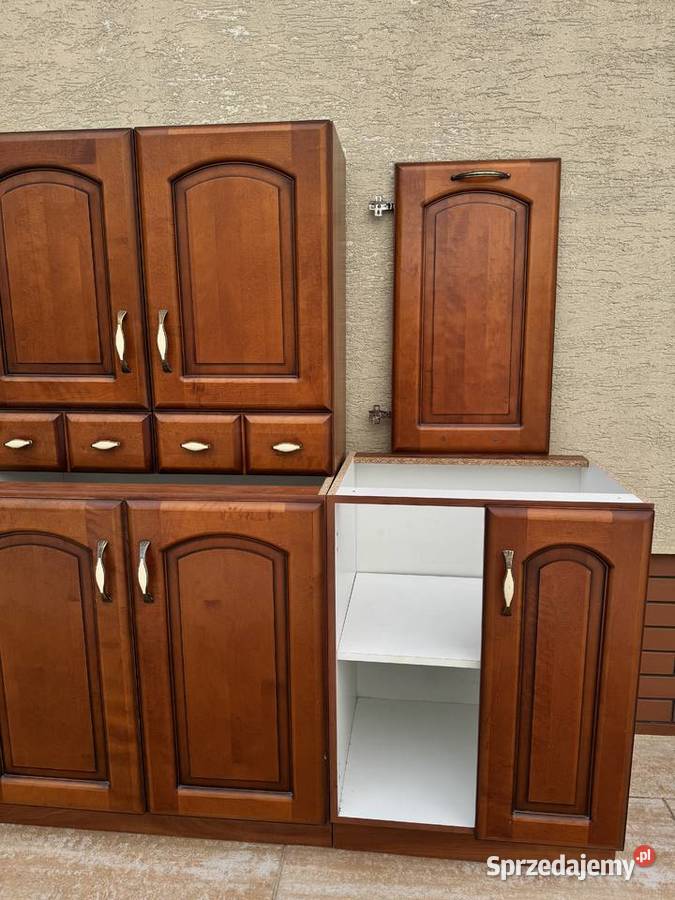 Komplet mebli kuchennych Bawaria szafki kredens Garwolin