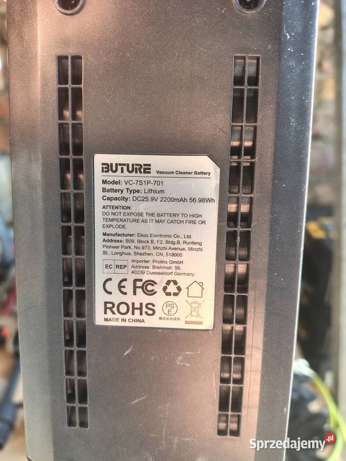 Odkurzacz pionowy Buture JR500 śląskie Zawiercie