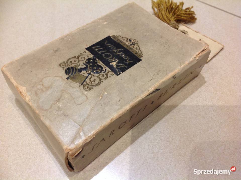 Zabytkowe Opakowanie Kartonik Pudełko SAROTTI Nowa Sól