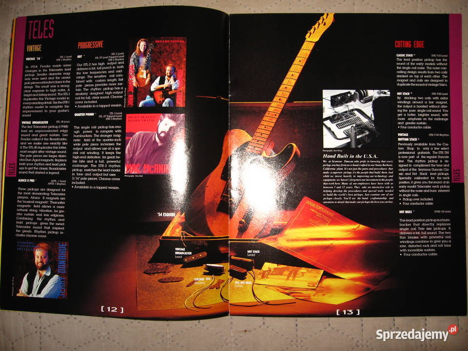 Seymour Duncan Pickups katalog przetworników Kępice sprzedam