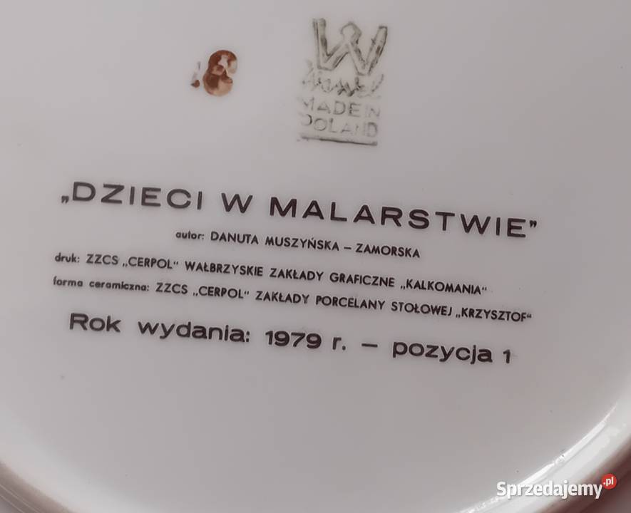 Talerzyk Wawel seria Dzieci w malarstwie D Koźminek sprzedam