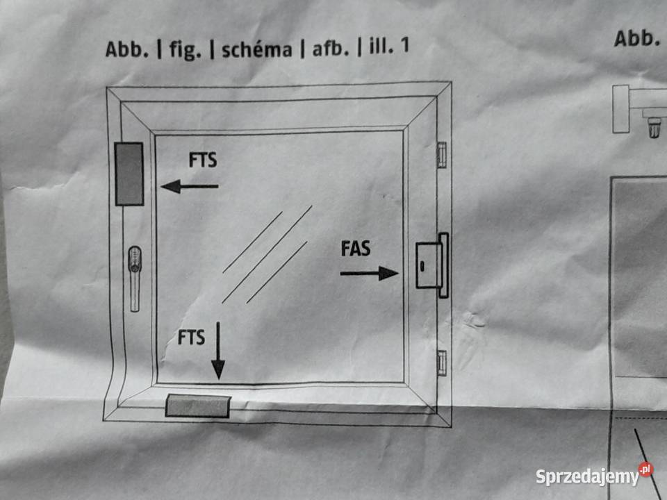 ABUS FAS97 zabezpieczenie boczne okien drzwi śląskie Dąbrowa Górnicza sprzedam