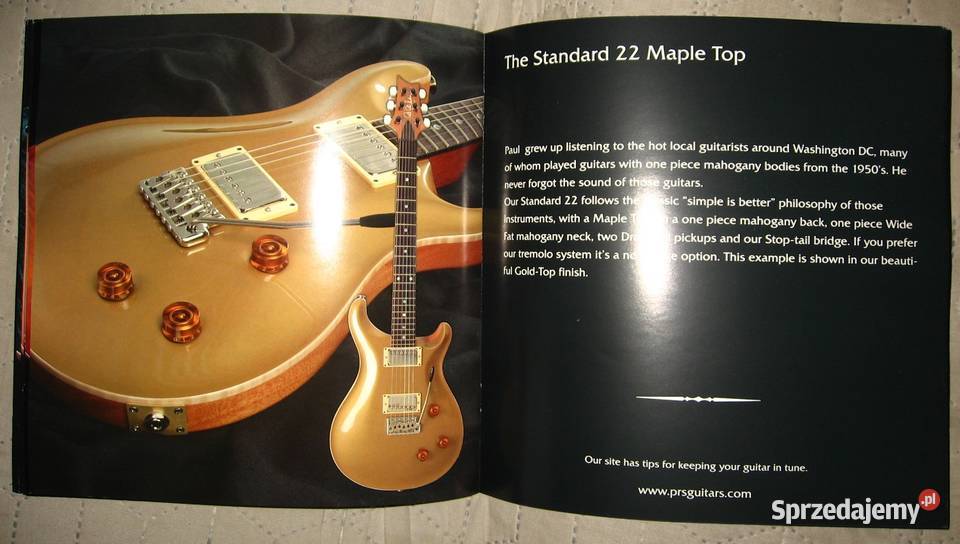 PRS Paul Reed Smith 1998 Guitars katalog gitar pomorskie Kępice sprzedam