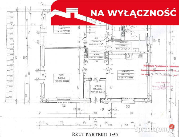 Dom stan surowym wszystkie media Lisów g